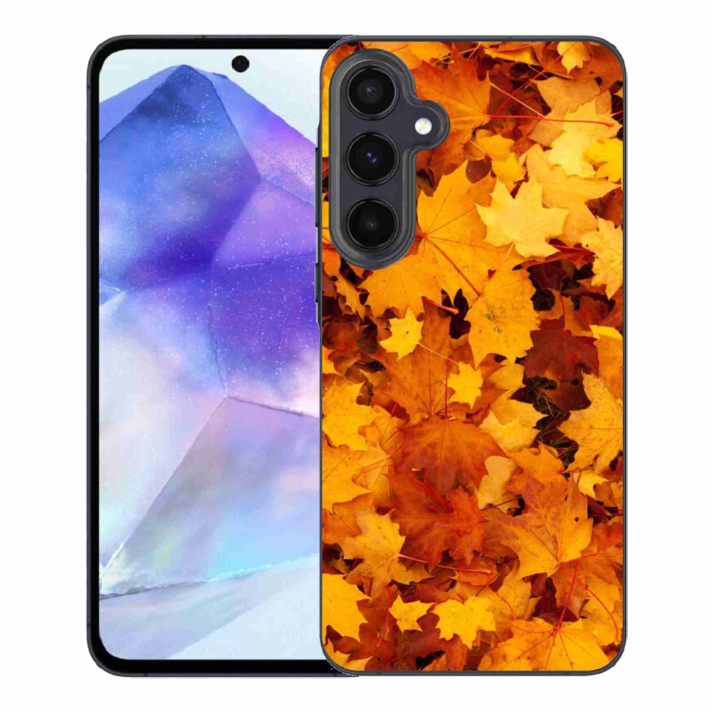 Gelový kryt mmCase na Samsung Galaxy A55 5G - javorové listy