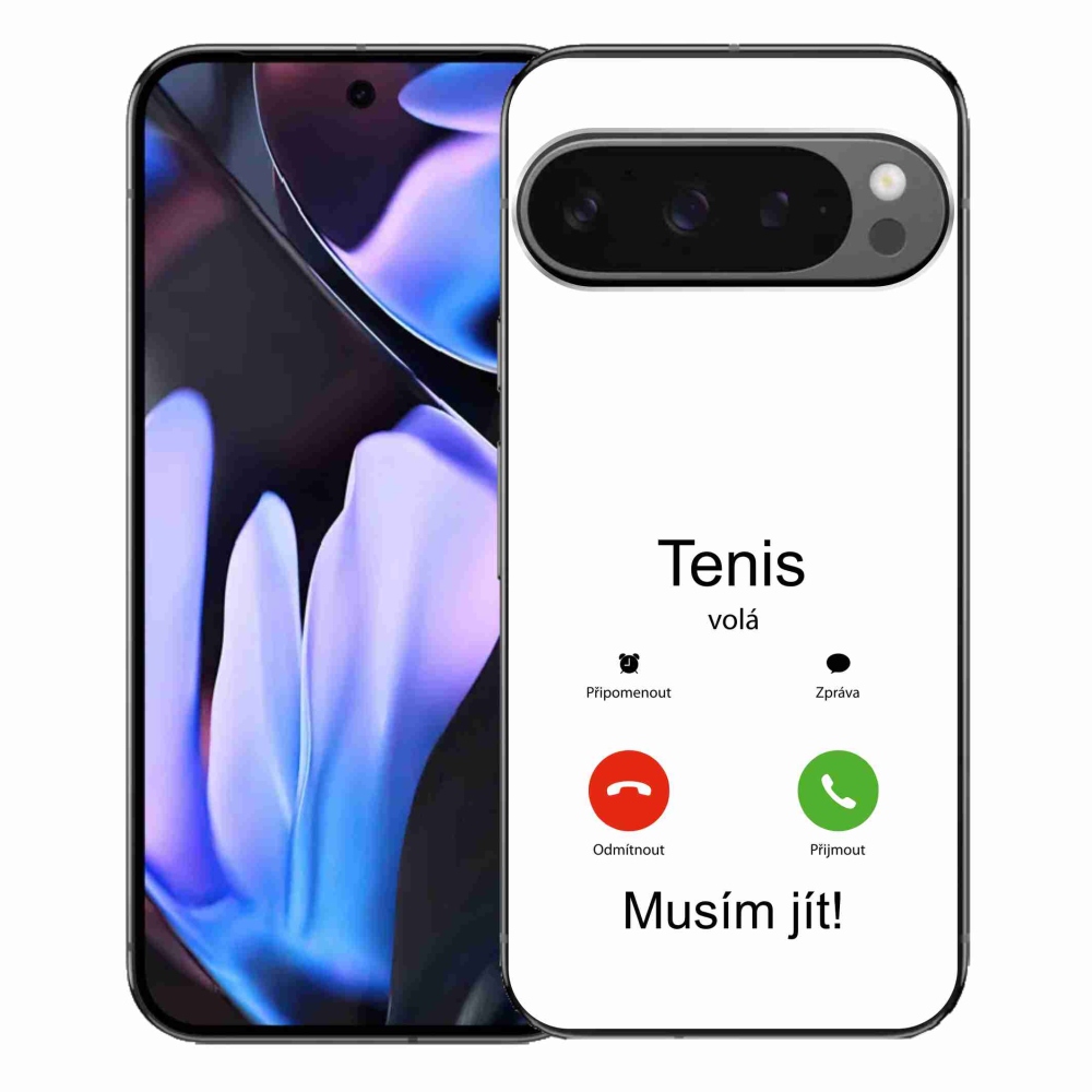 Gelový kryt mmCase na Google Pixel 9 Pro XL - tenis volá bílé pozadí