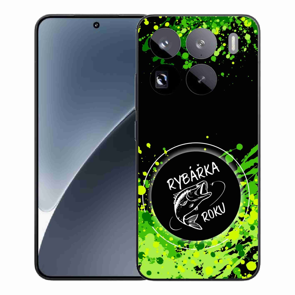 Gelový kryt mmCase na Xiaomi 15 Pro - rybářka roku černé pozadí