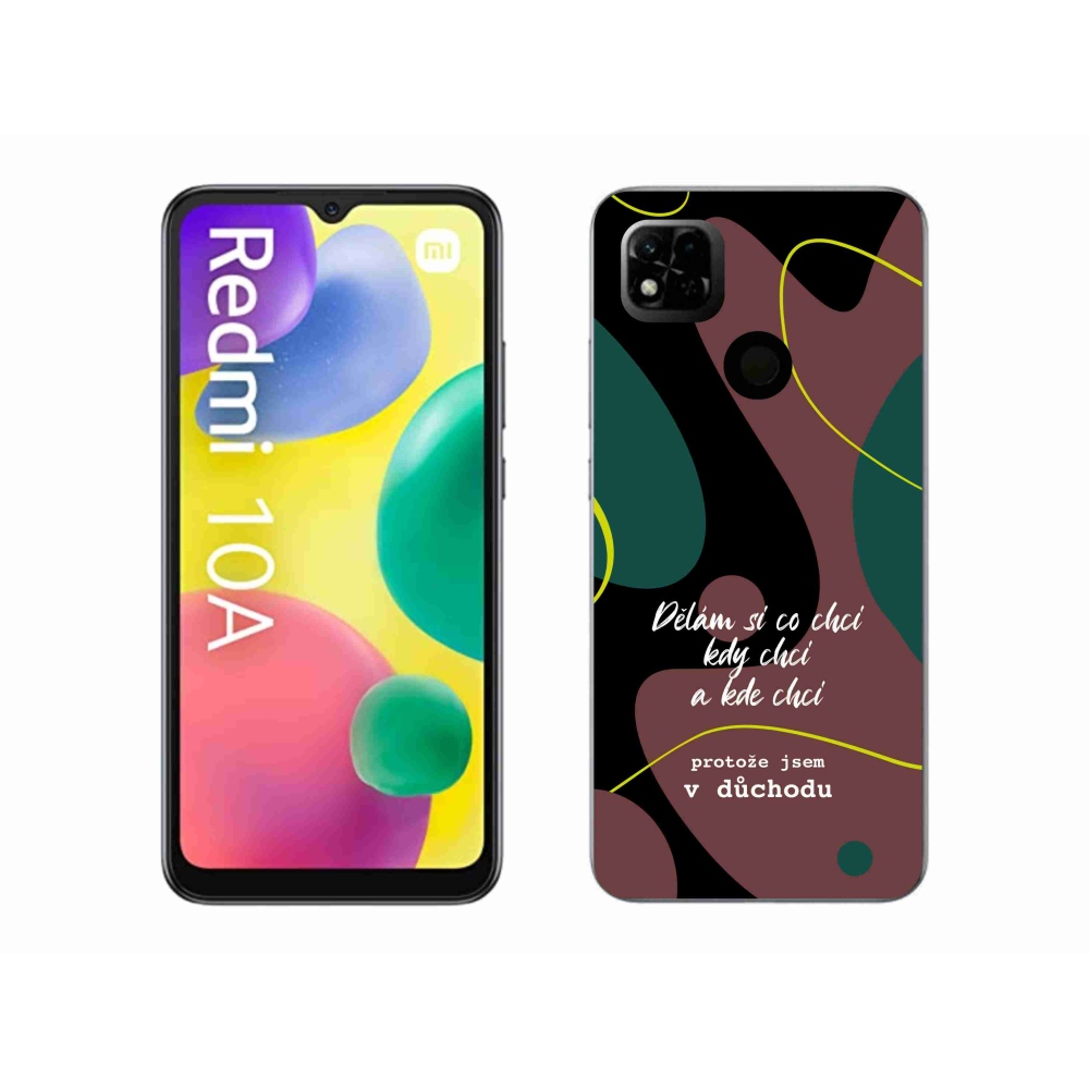 Gelový kryt mmCase na Xiaomi Redmi 10A - vtipný text 10 černé pozadí