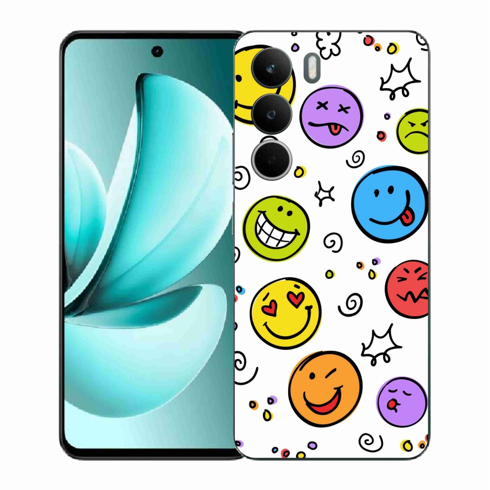 Gelový kryt mmCase na Realme C71 - smajlíci
