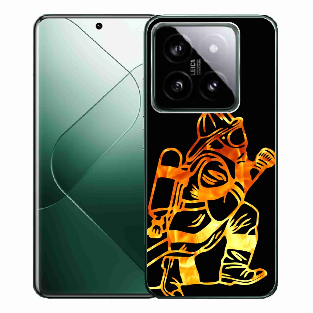 Gelový kryt mmCase na Xiaomi 14 Pro - hasič 1