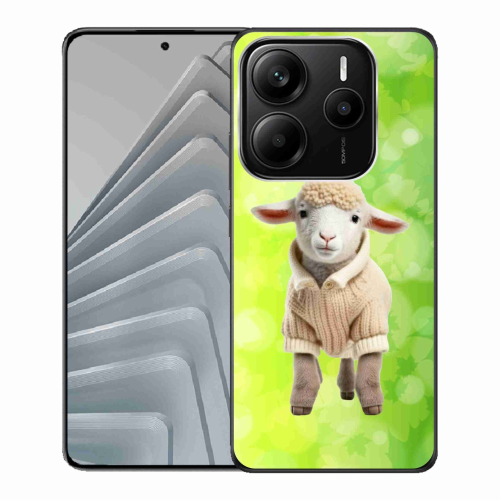 Gelový kryt mmCase na Xiaomi Redmi Note 14 5G - jehně ve svetru