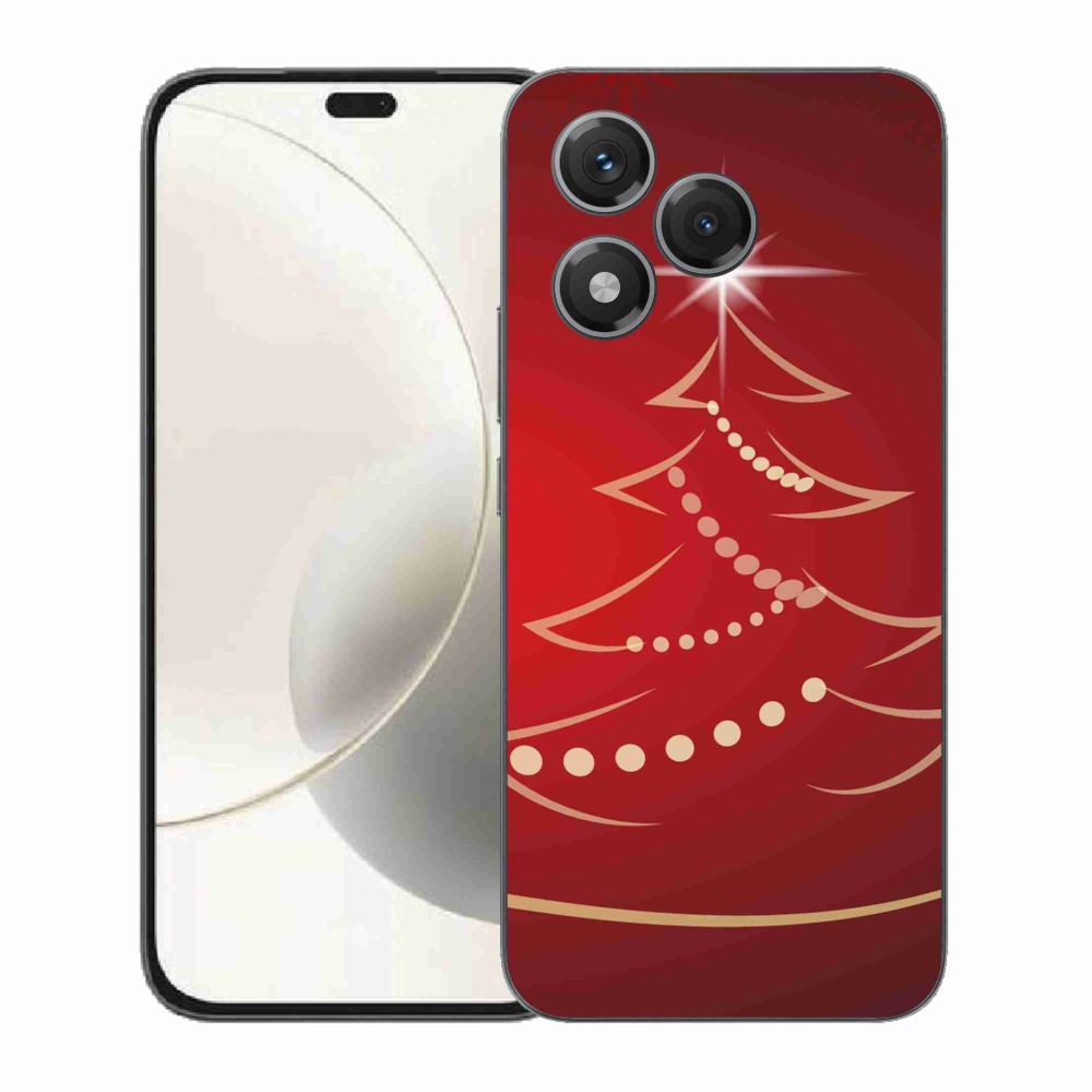Gelový kryt mmCase na Honor 400 Lite - kreslený vánoční stromek