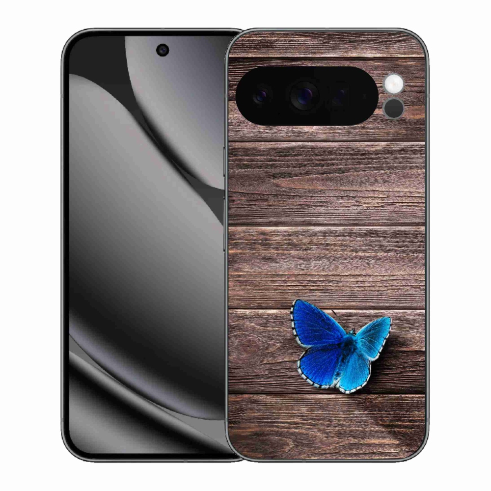 Gelový kryt mmCase na Google Pixel 10 Pro XL - modrý motýl 1