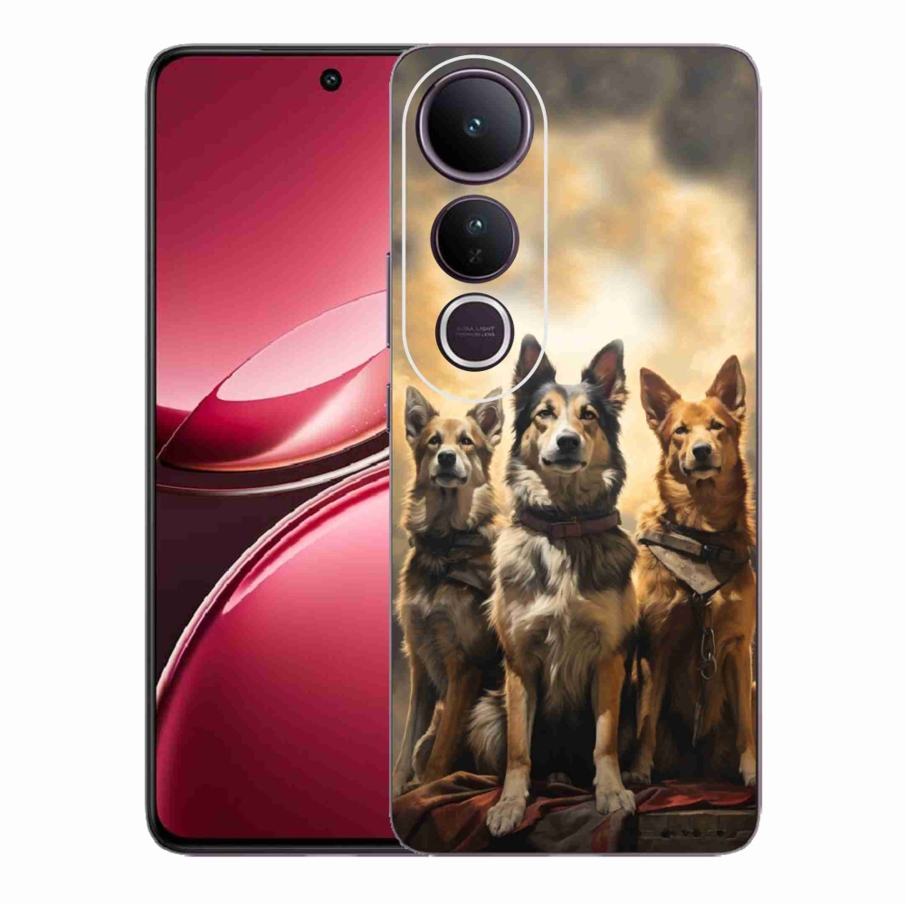 Gelový kryt mmCase na Vivo V50 Lite 4G/5G - tři psi