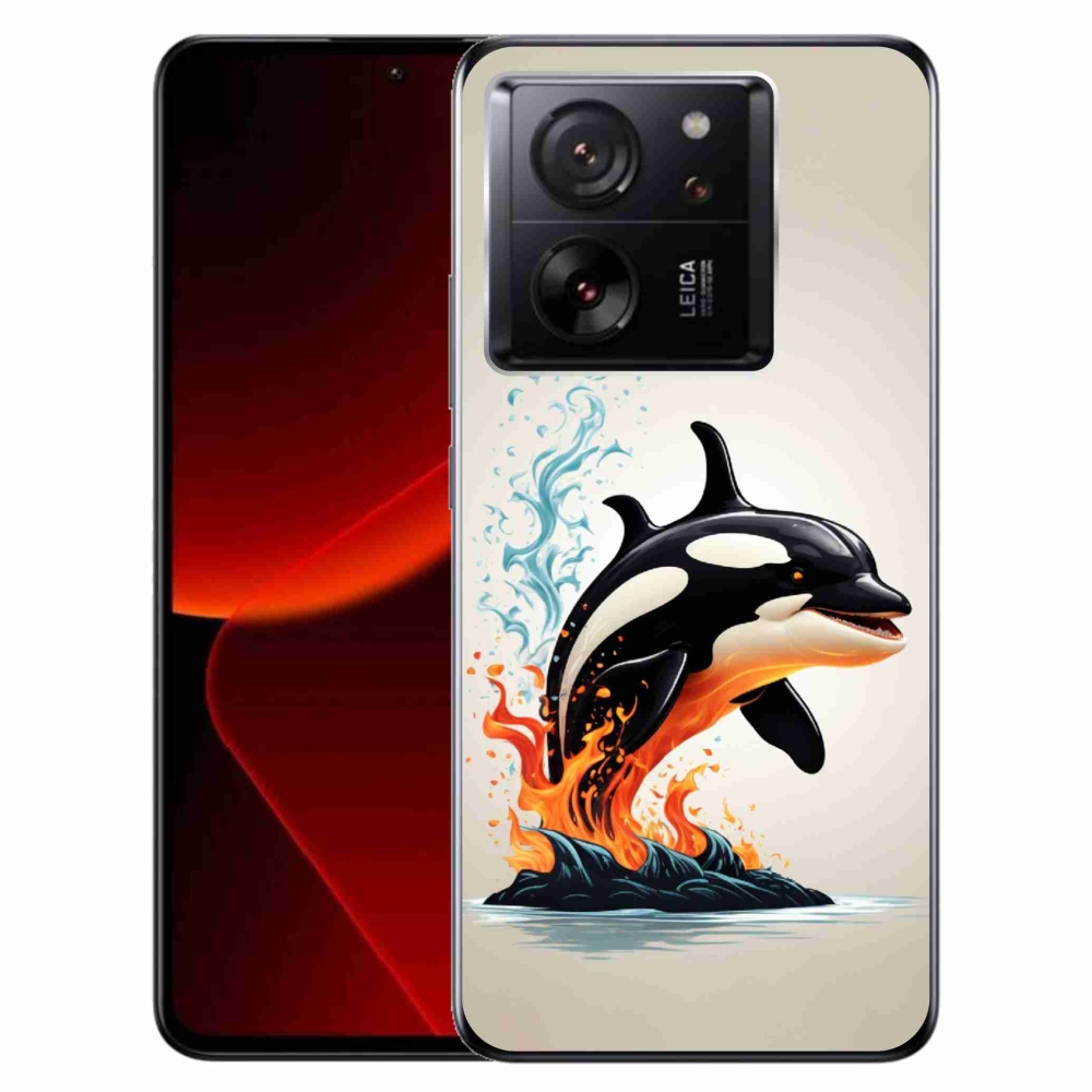 Gelový kryt mmCase na Xiaomi 13T/13T Pro - kosatka