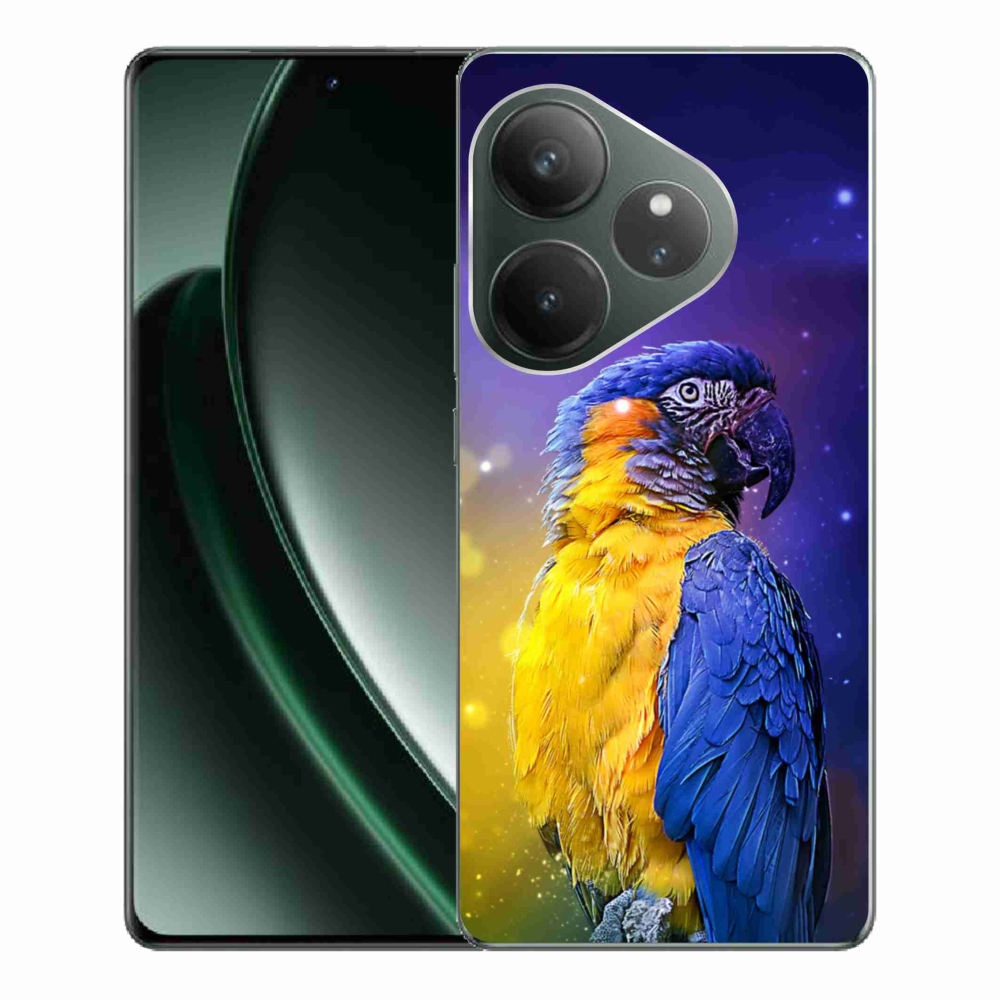 Gelový obal mmCase na Realme GT 6 5G/GT 6T 5G - papoušek ara 1