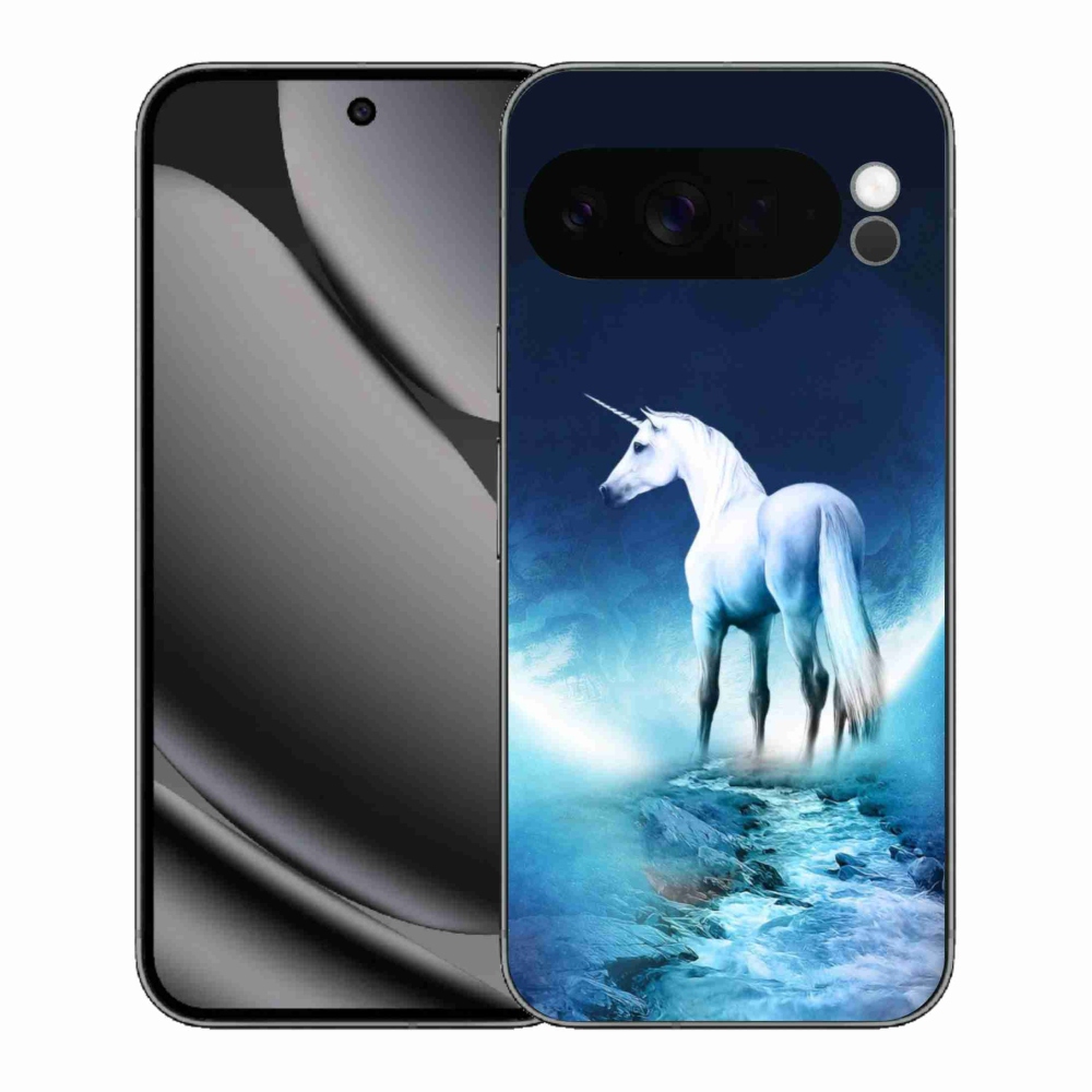 Gelový kryt mmCase na Google Pixel 10 Pro XL - bílý jednorožec