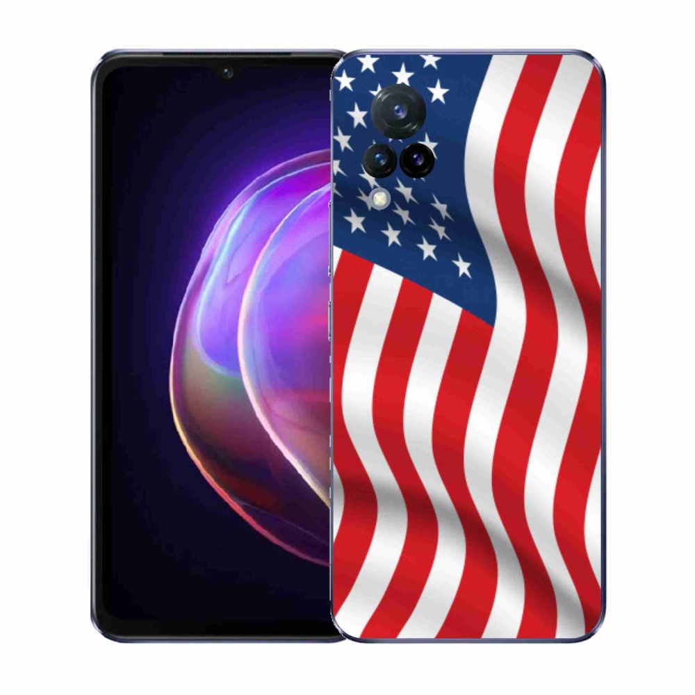 Gelový kryt mmCase na Vivo V21 4G/5G - USA vlajka