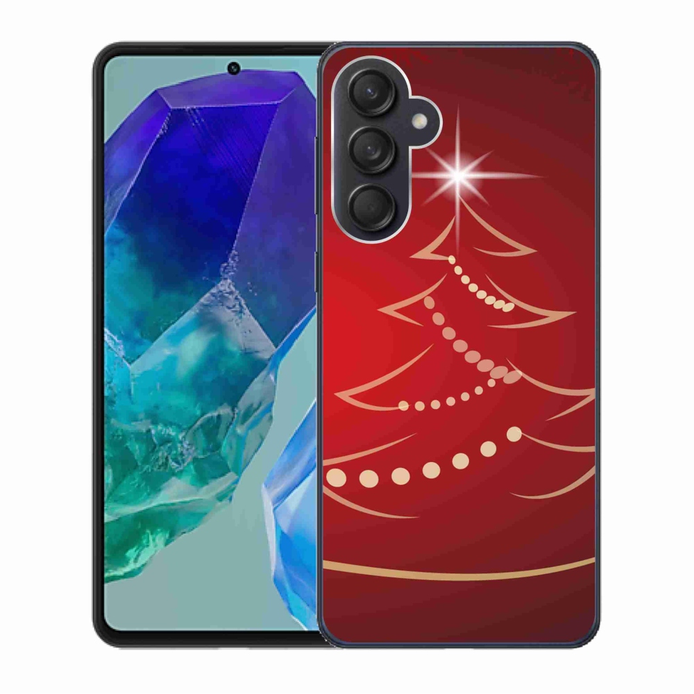 Gelový kryt mmCase na Samsung Galaxy M55 5G - kreslený vánoční stromek