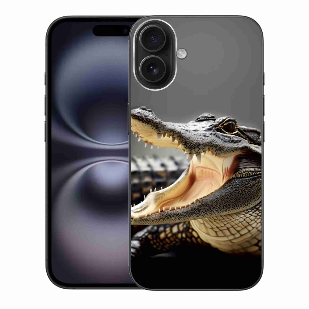Gelový kryt mmCase na iPhone 16 Plus - krokodýl