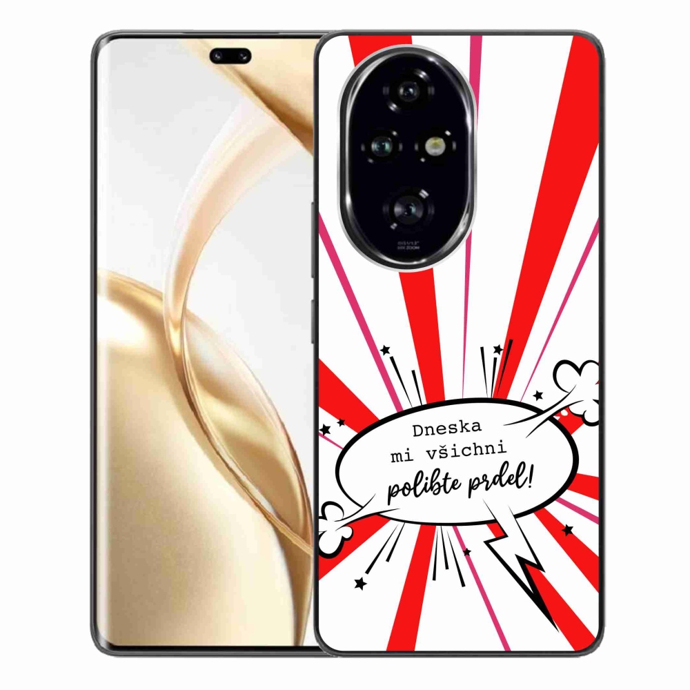 Gelový kryt mmCase na Honor 200 Pro 5G - vtipný text 15 bílé pozadí