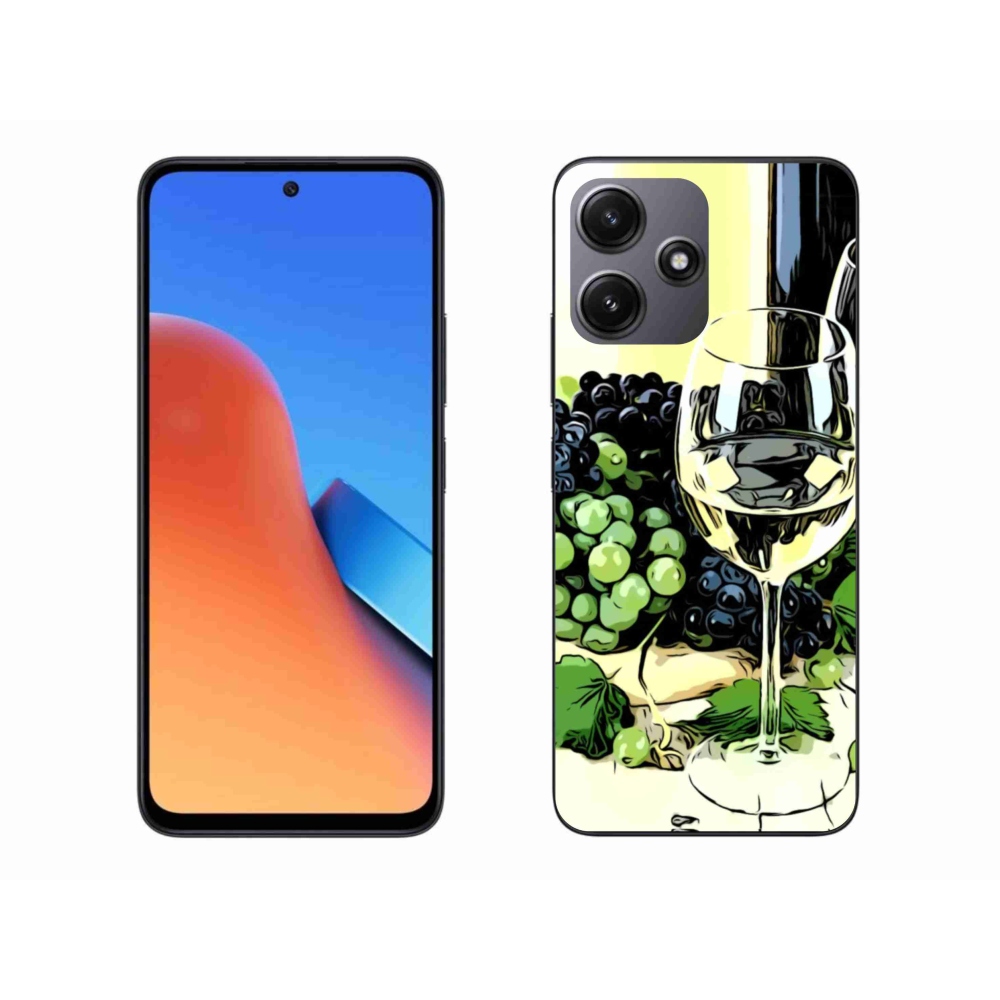 Gelový kryt mmCase na Xiaomi Redmi 12 5G - sklenka vína