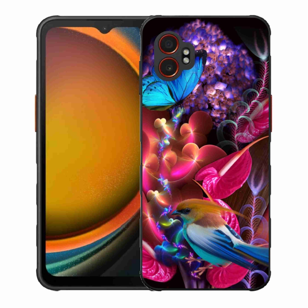Gelový kryt mmCase na Samsung Galaxy Xcover 7 Pro - barevné květiny