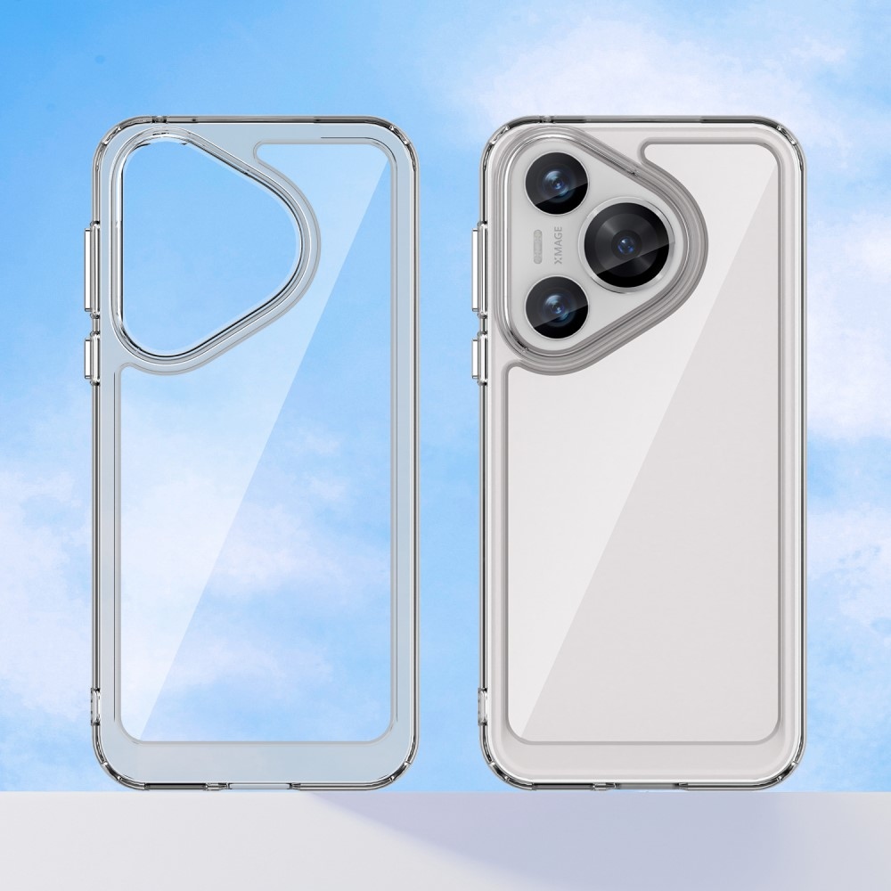 Gelový obal s pevnými zády na Huawei Pura 70 - průhledný