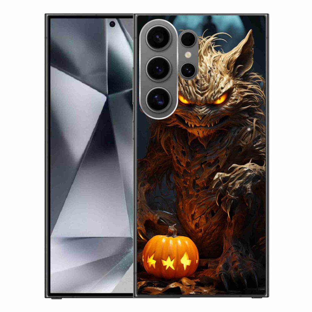 Gelový kryt mmCase na Samsung Galaxy S24 Ultra - halloweenská příšera
