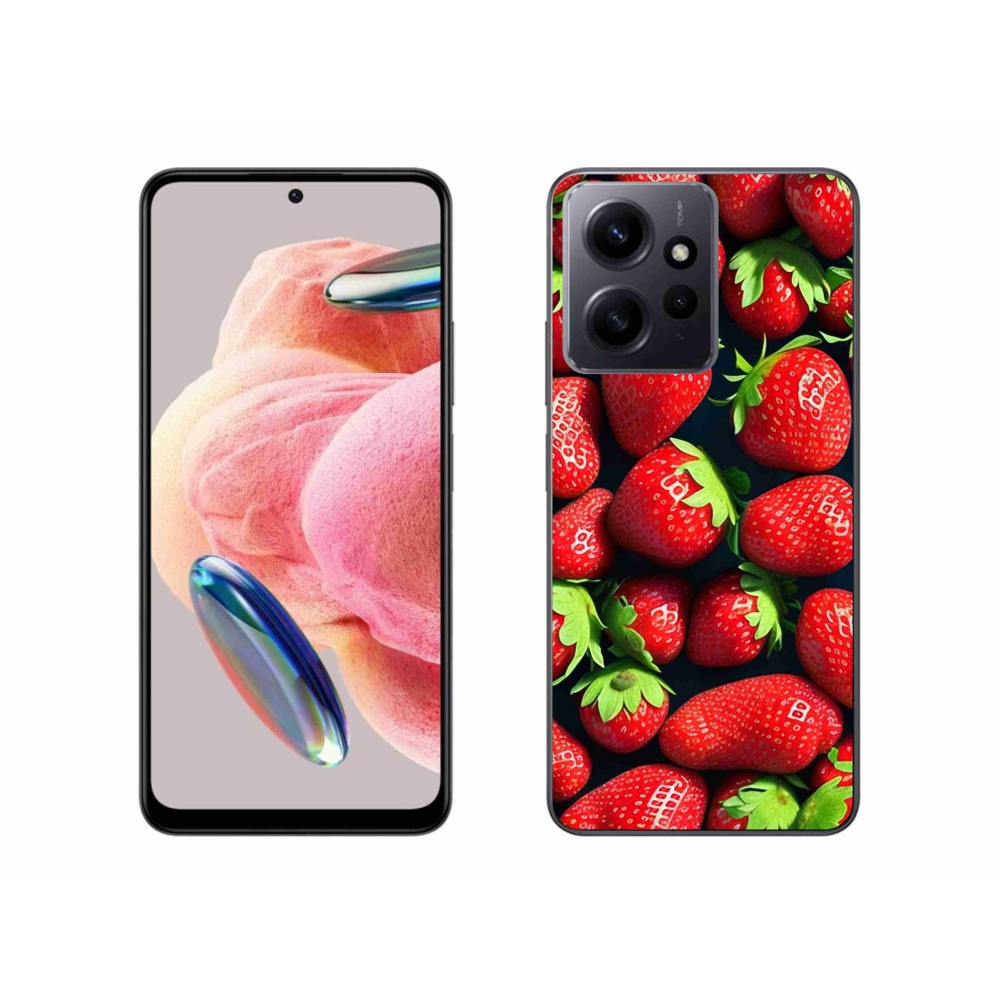 Gelový kryt mmCase na Xiaomi Redmi Note 12 4G - jahody