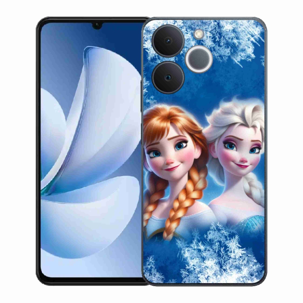 Gelový kryt mmCase na Realme Note 70T - ledové království 2