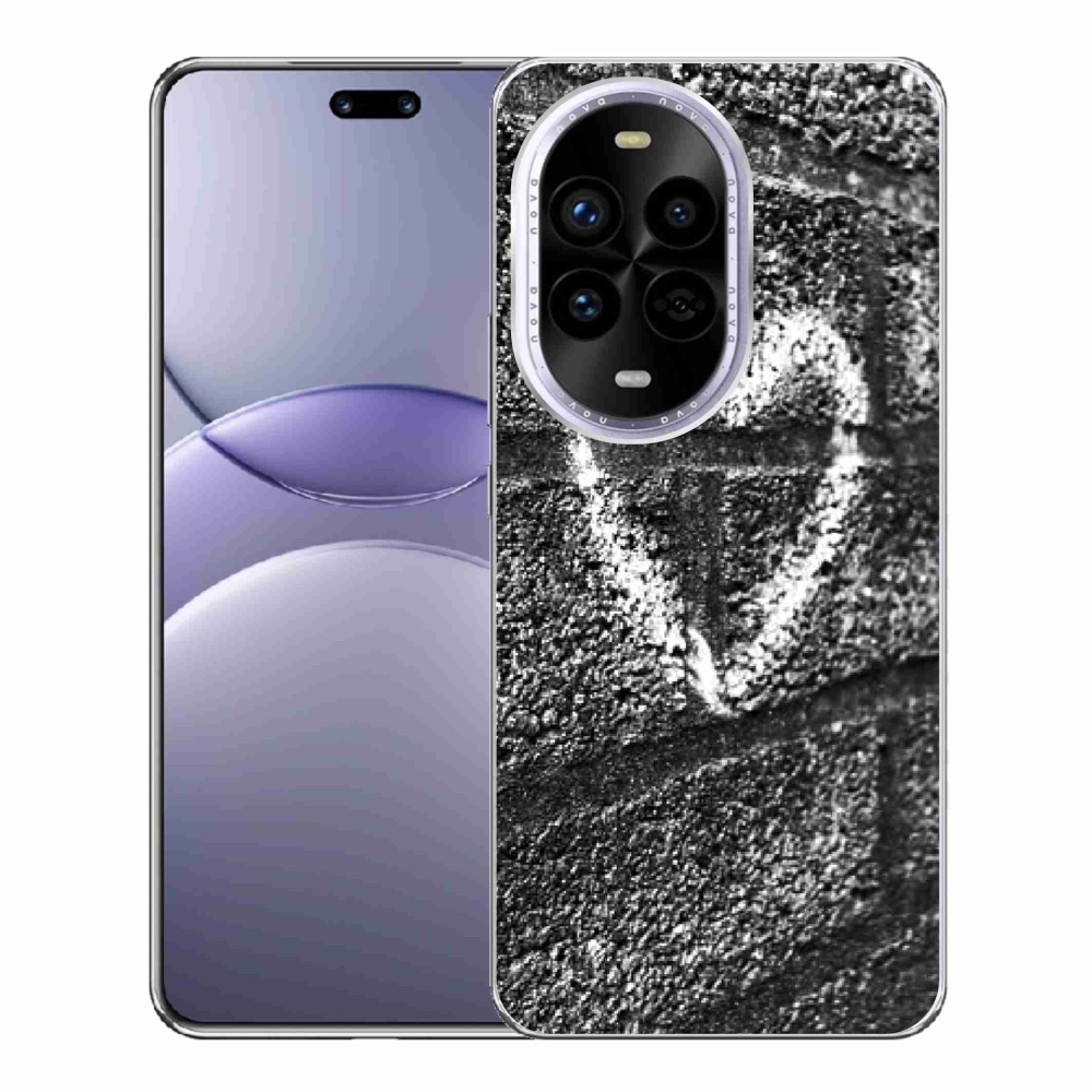 Gelový kryt mmCase na Huawei Nova 13 Pro 5G - srdce na zdi