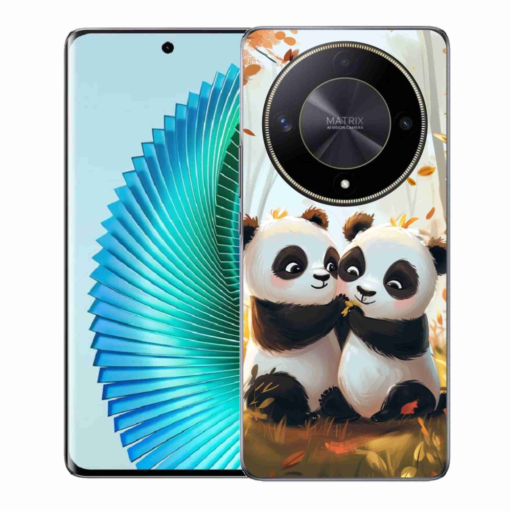 Gelový kryt mmCase na Honor Magic 6 Lite 5G - pandy