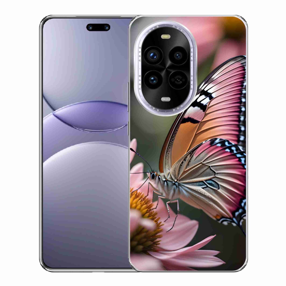 Gelový kryt mmCase na Huawei Nova 13 Pro 5G - barevný motýl