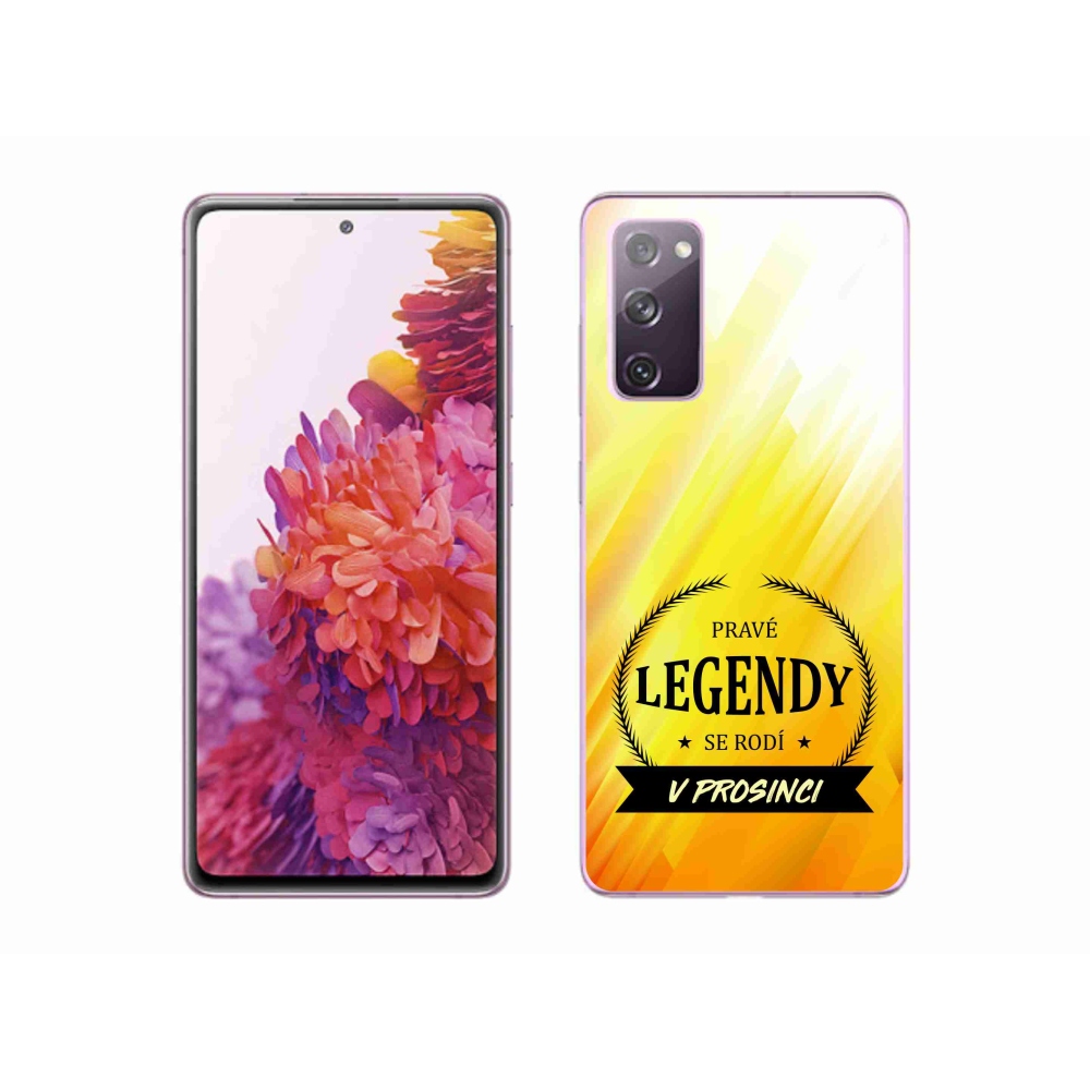 Gelový kryt mmCase na Samsung Galaxy S20 FE - legendy v prosinci žluté pozadí