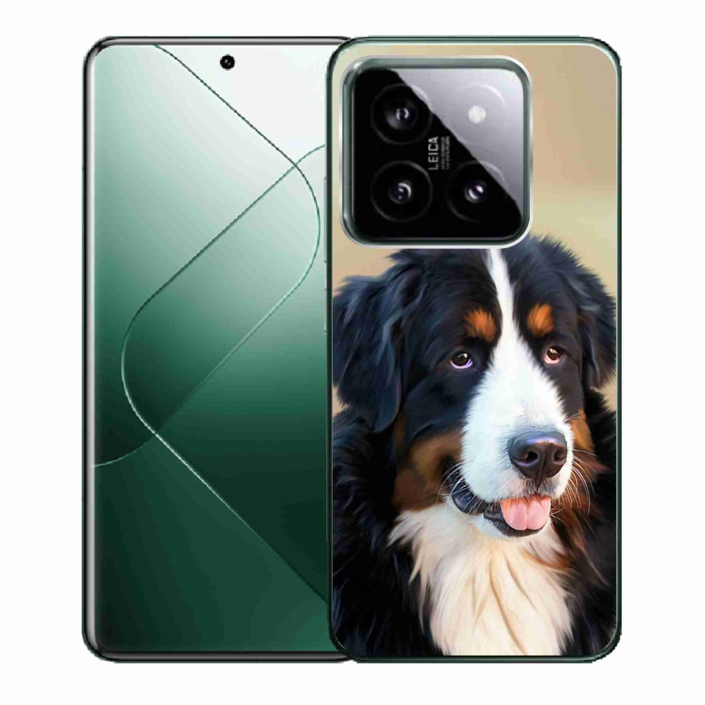 Gelový obal mmCase na Xiaomi 14 - bernský salašnický pes
