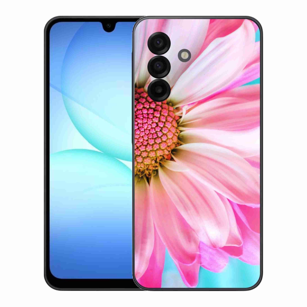 Gelový kryt mmCase na Samsung Galaxy A17 4G/5G - růžová květina