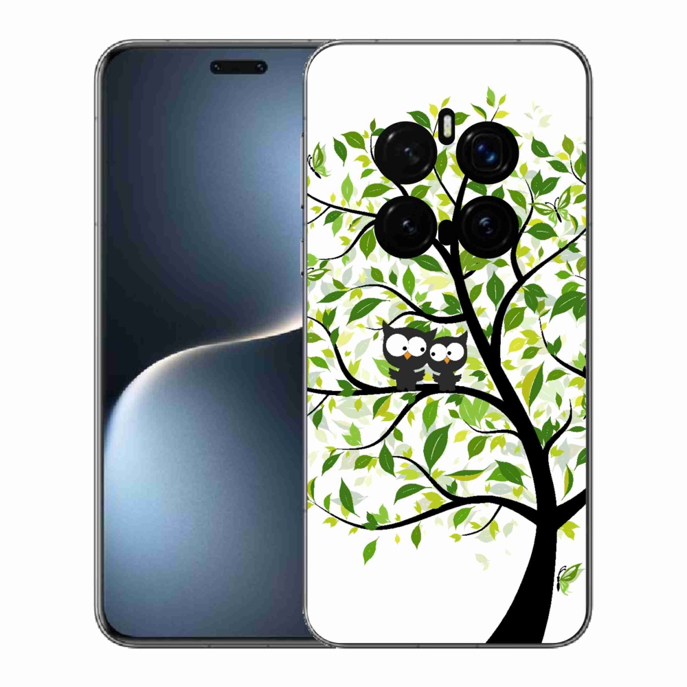 Gelový kryt mmCase na Honor Magic 7 Pro 5G - sovičky na stromě