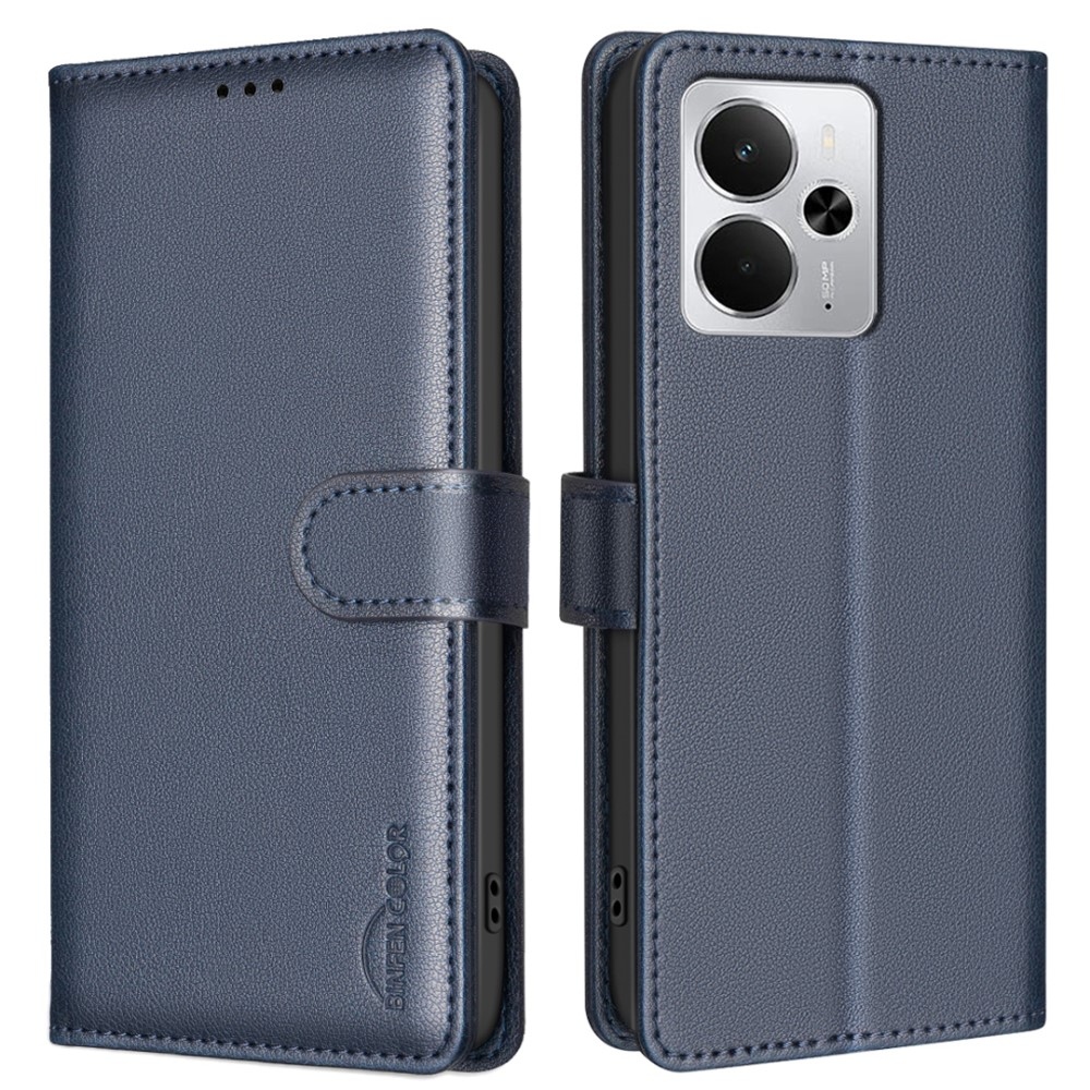 BINFEN knížkové pouzdro na Realme 14 5G - modré