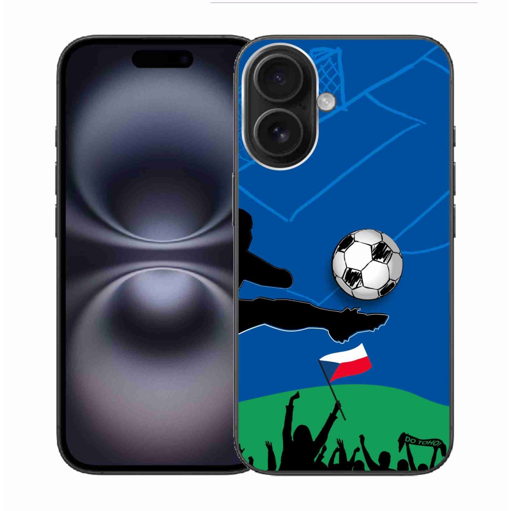 Gelový kryt mmCase na iPhone 16 - fanoušci fotbalu