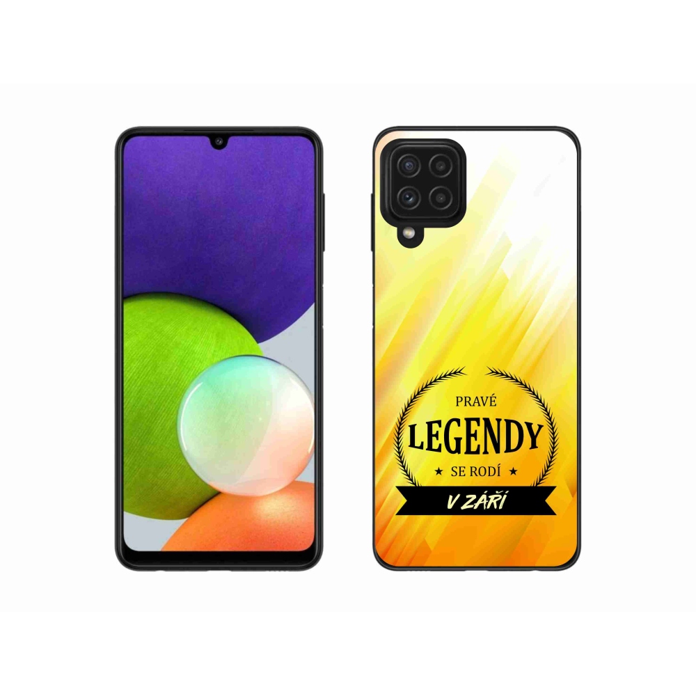 Gelový kryt mmCase na Samsung Galaxy A22 4G - legendy v září žluté pozadí