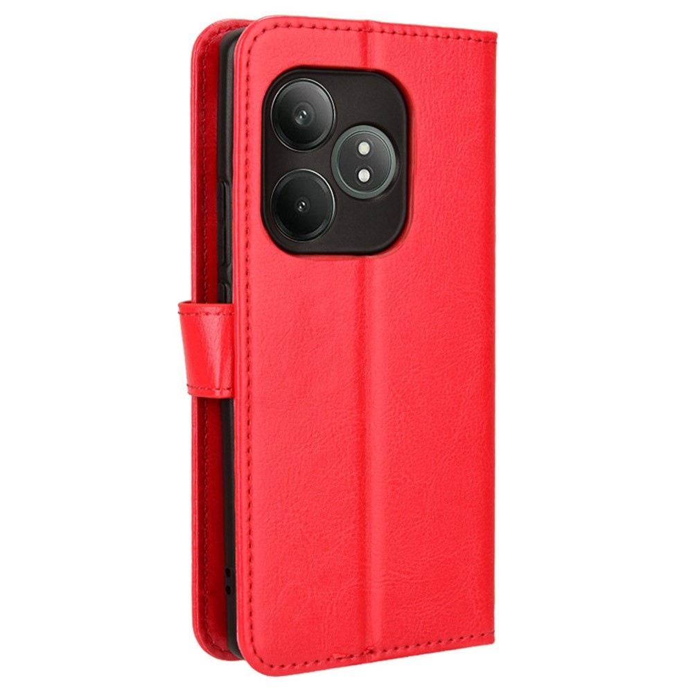 Crazy knížkové pouzdro na Realme GT 6 5G/GT 6T 5G - červené