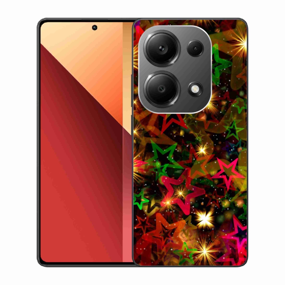 Gelový kryt mmCase na Xiaomi Redmi Note 13 Pro 4G/Poco M6 Pro - barevné hvězdičky