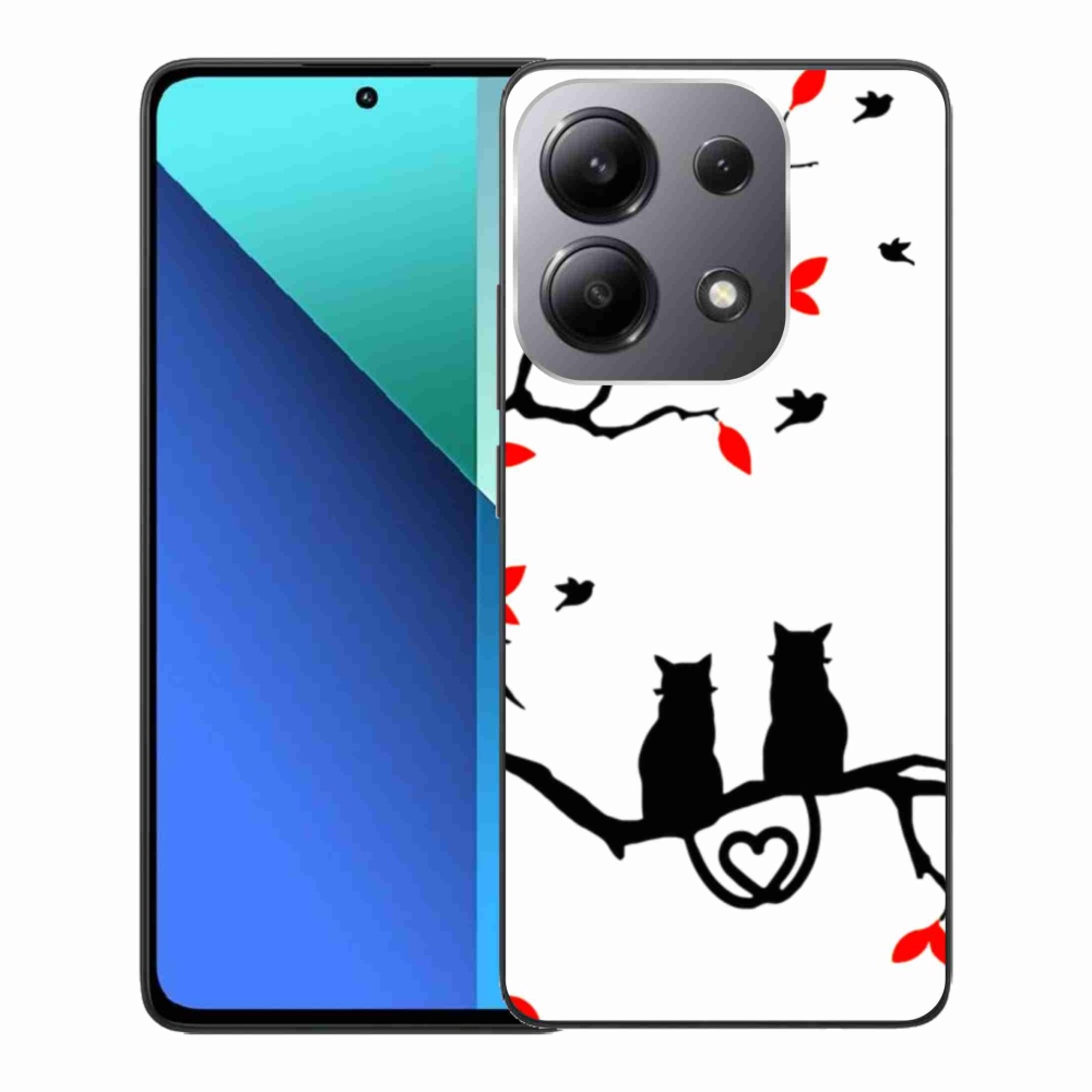 Gelový kryt mmCase na Xiaomi Redmi Note 13 - kočičí láska