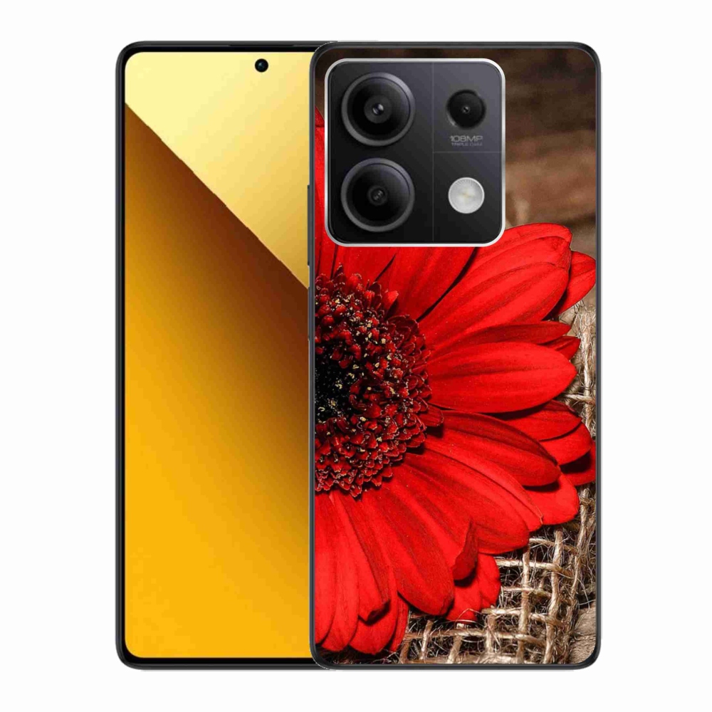 Gelový kryt mmCase na Xiaomi Redmi Note 13 5G - gerbera