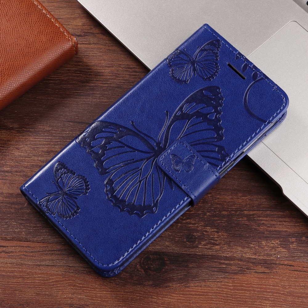 Big Butterfly knížkové pouzdro na Xiaomi Redmi A5 (171.7x77.8x8.3mm) - modré