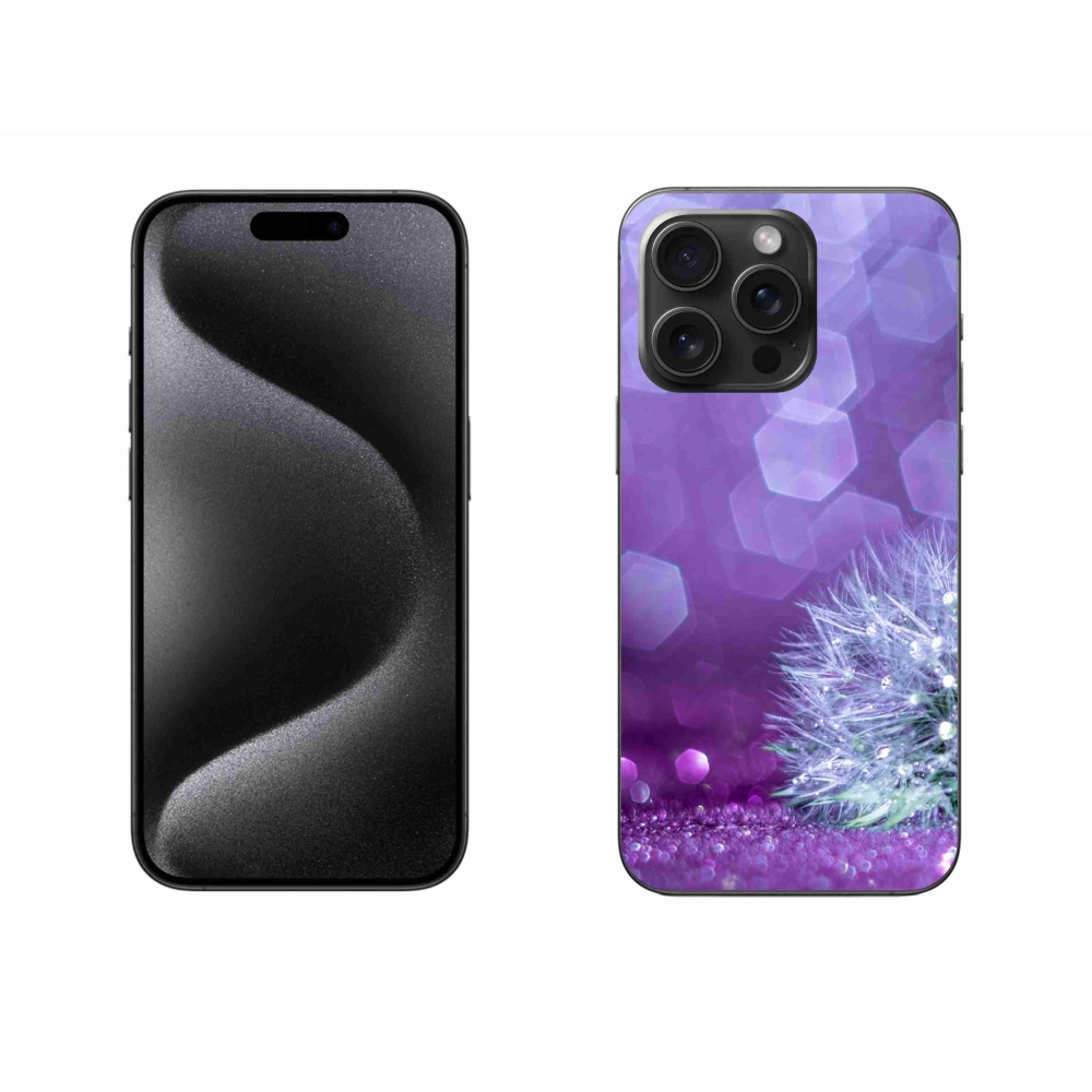 Gelový kryt mmCase na iPhone 15 Pro Max - odkvetlá pampeliška 2