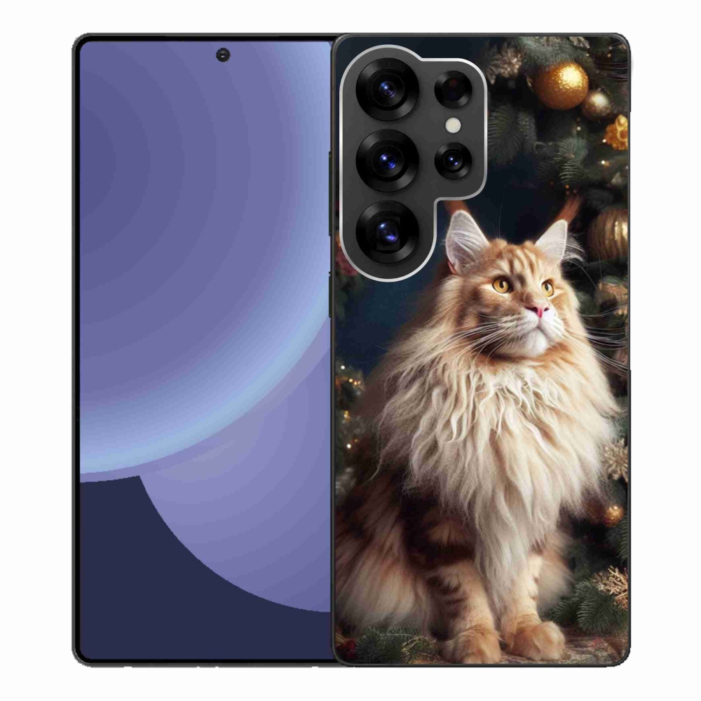 Gelový kryt mmCase na Samsung Galaxy S25 Ultra - kočka u stromku
