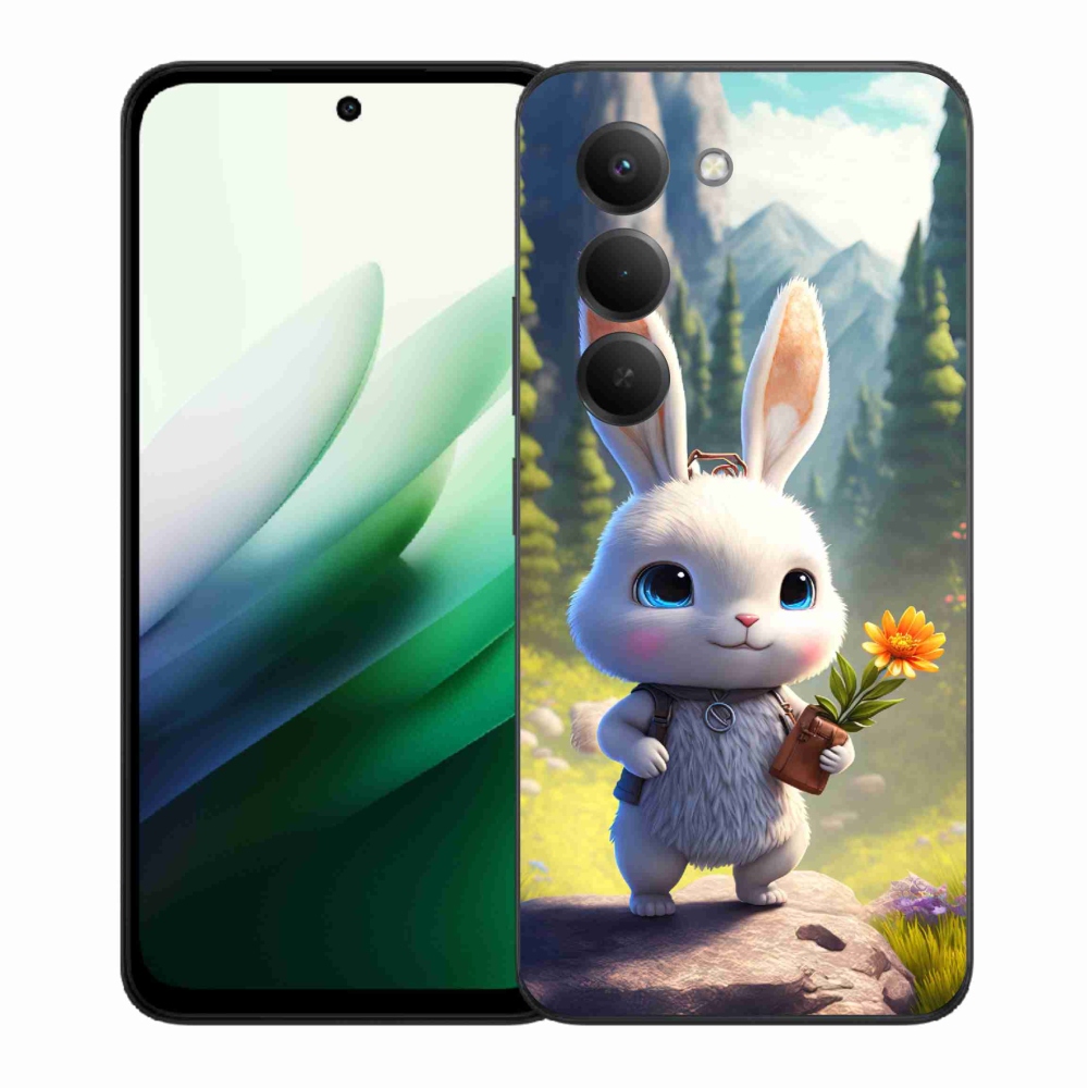 Gelový kryt mmCase na Xiaomi Redmi 15 5G (169mm) - roztomilý králíček