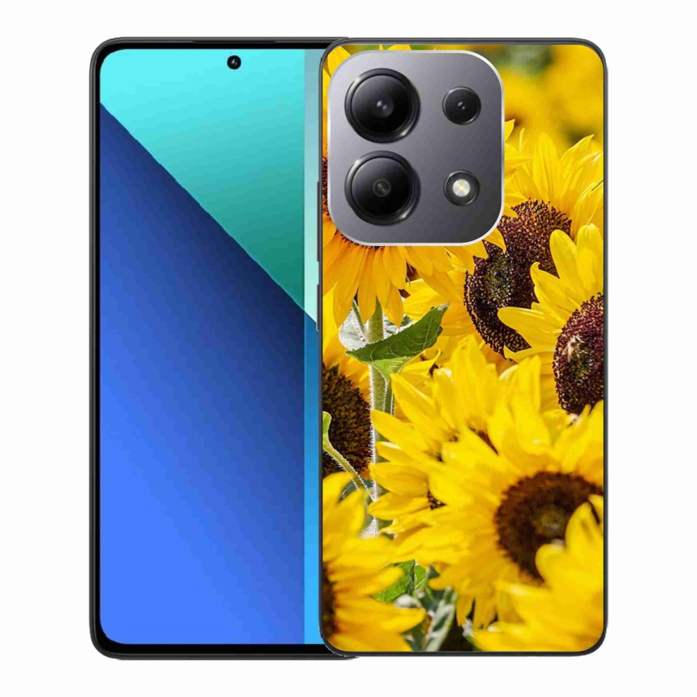 Gelový kryt mmCase na Xiaomi Redmi Note 13 - slunečnice