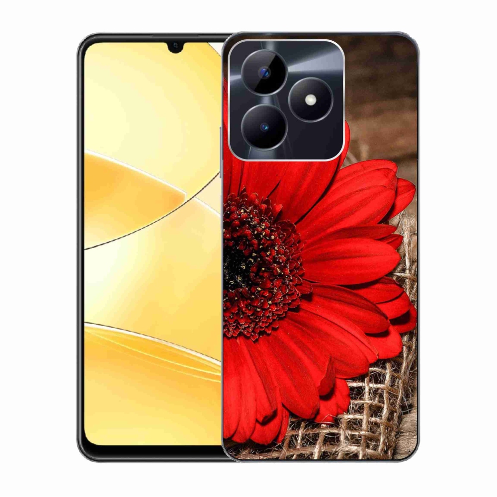 Gelový kryt mmCase na Realme C51/C53 - gerbera