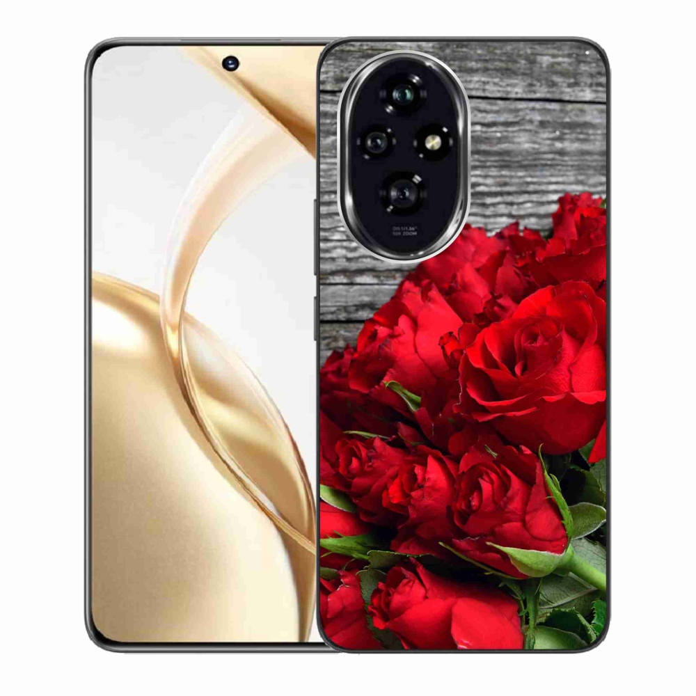 Gelový kryt mmCase na Honor 200 5G - červené růže