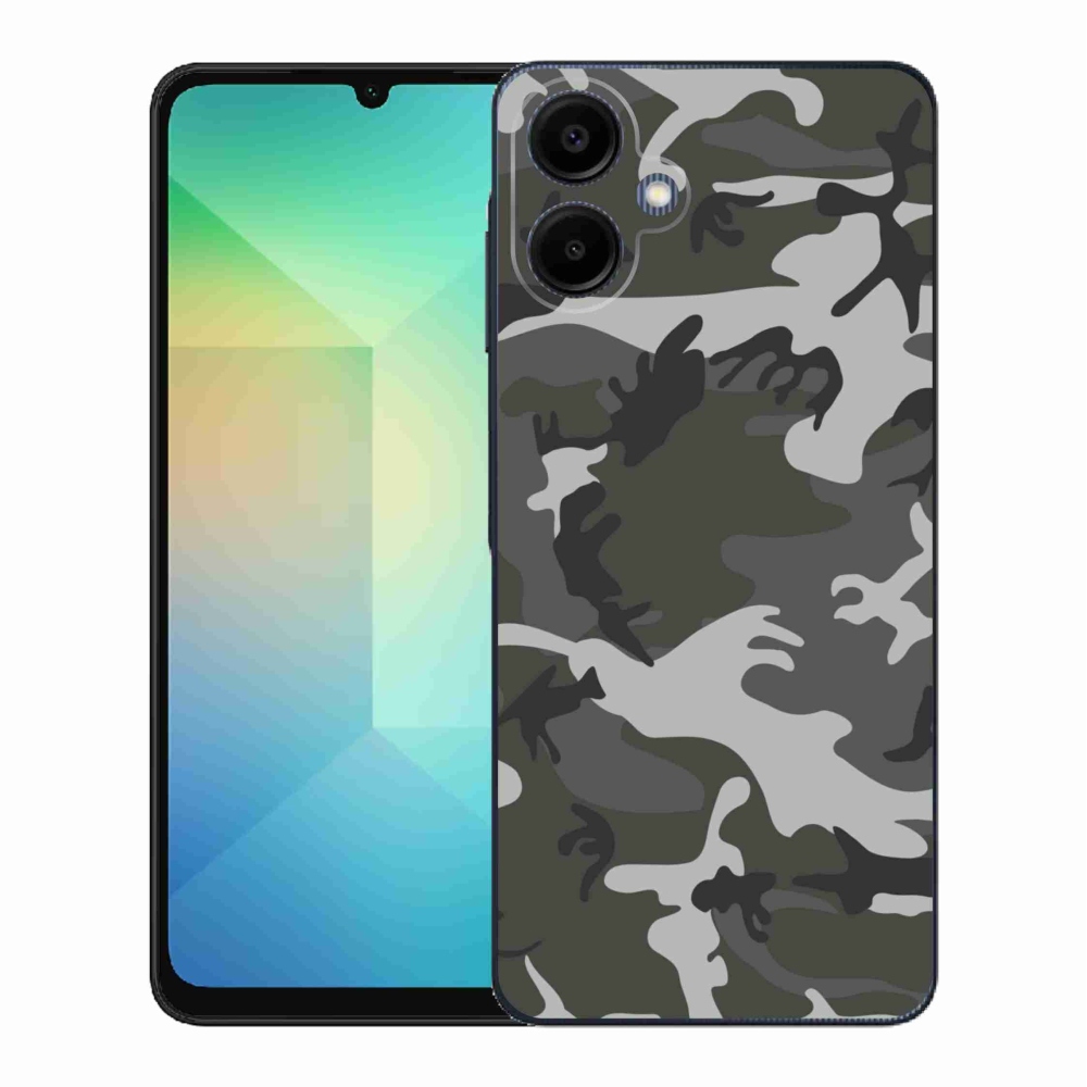 Gelový kryt mmCase na Samsung Galaxy A06 4G - maskáčový vzor