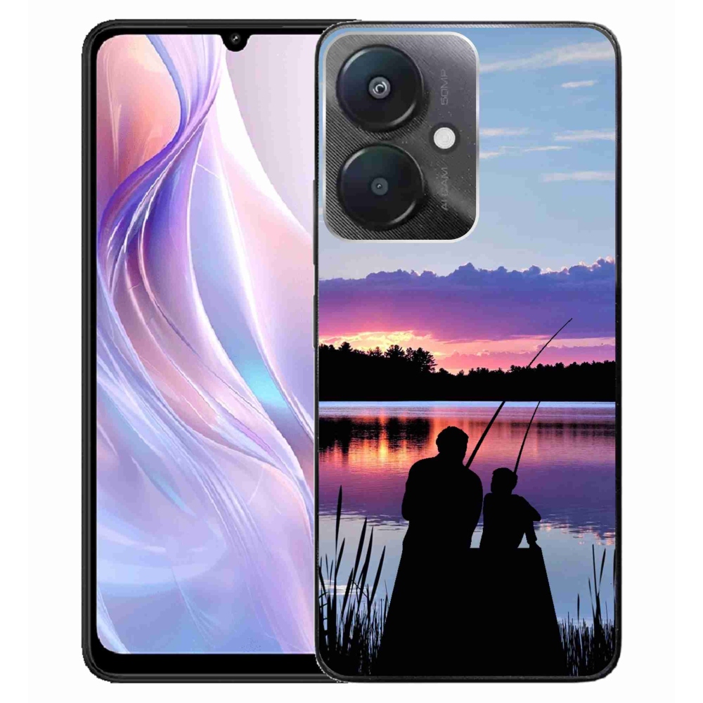 Gelový kryt mmCase na Xiaomi Redmi 13C 5G - rybaření 2