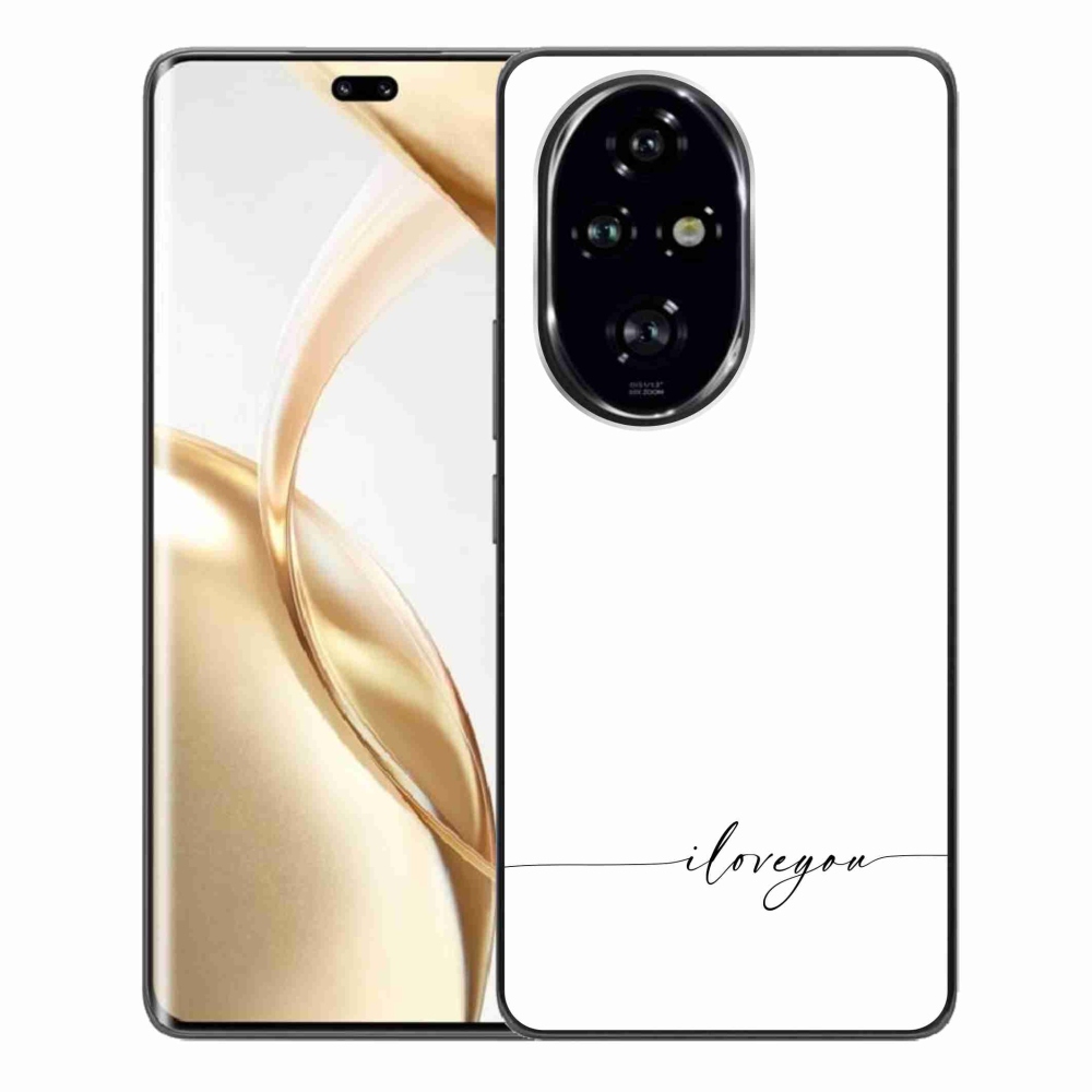 Gelový kryt mmCase na Honor 200 Pro 5G - I love you bílé pozadí