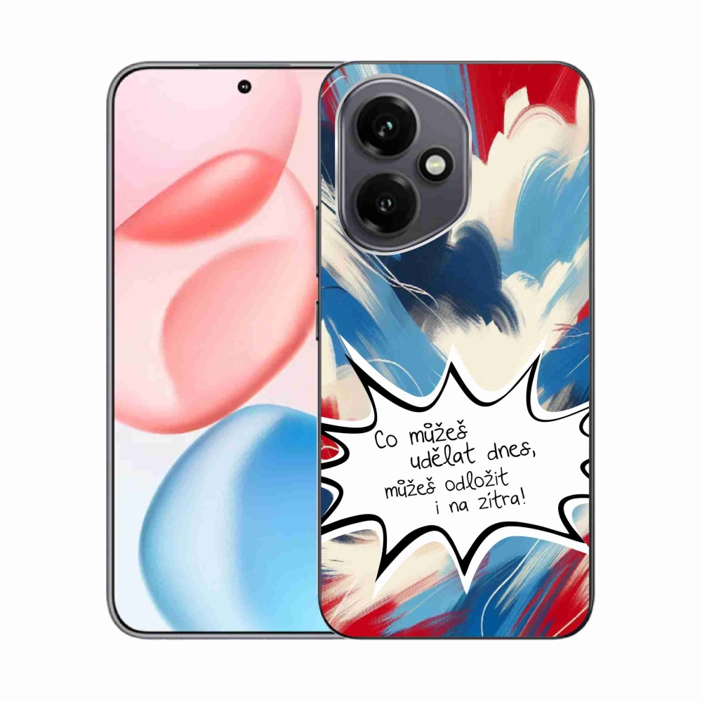 Gelový kryt mmCase na Honor 400 - vtipný text 9 bílé pozadí