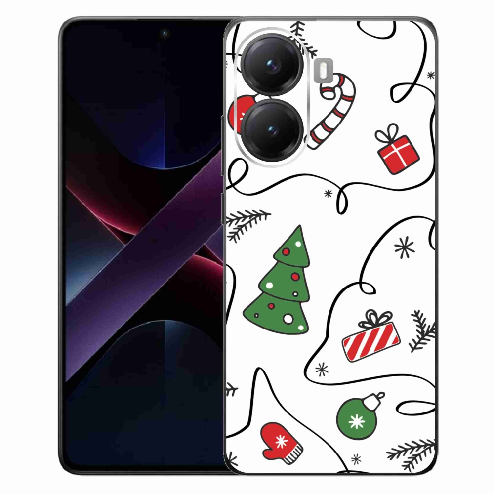 Gelový kryt mmCase na Xiaomi Poco X7 Pro 5G - vánoční motivy