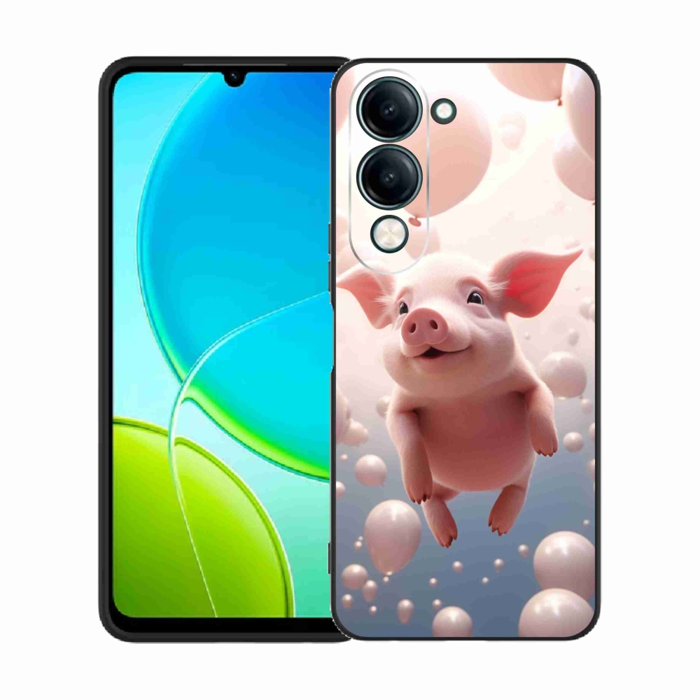Gelový kryt mmCase na Vivo Y29s 5G - prasátko s balónky